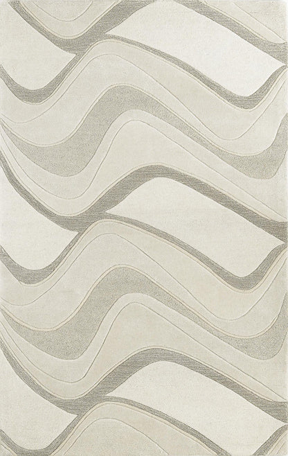 Kas Eternity 1085 Ivory Contemporary Hand Tufted Rug