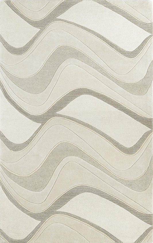 Kas Eternity 1085 Ivory Contemporary Hand Tufted Rug