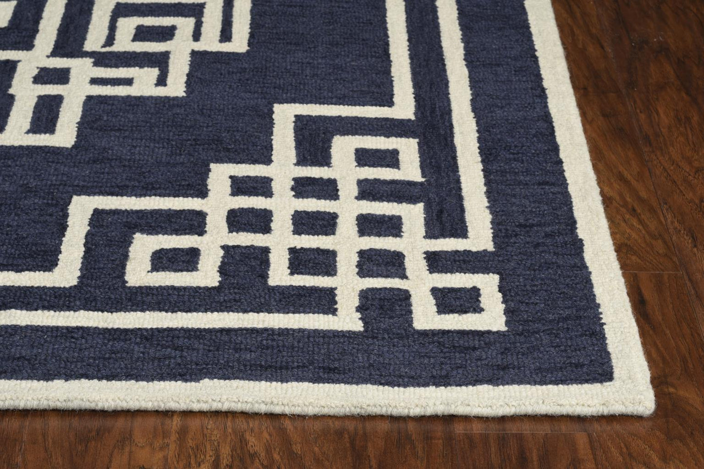 Kas Gramercy 1613 Navy Ivory Transitional Hand Tufted Rug