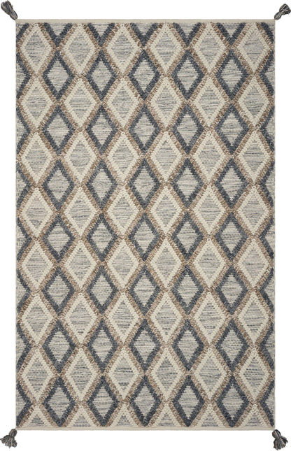 Kas Hang Ten Malibu 850 Slate Beige Casual Hand-woven Rug