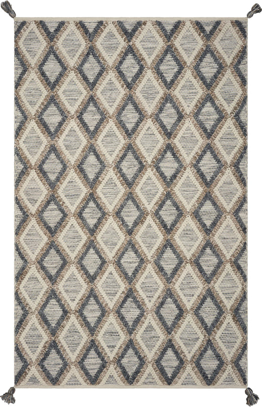 Kas Hang Ten Malibu 850 Slate Beige Casual Hand-woven Rug