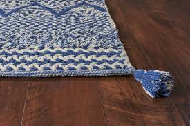 Kas Hang Ten Malibu 854 Blue Casual Hand-woven Rug