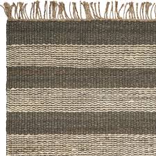 Kas Hang Ten Palm Beach 655 Slate Ivory Casual Hand-woven Rug