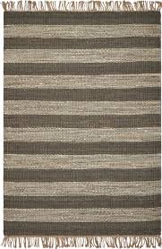 Kas Hang Ten Palm Beach 655 Slate Ivory Casual Hand-woven Rug