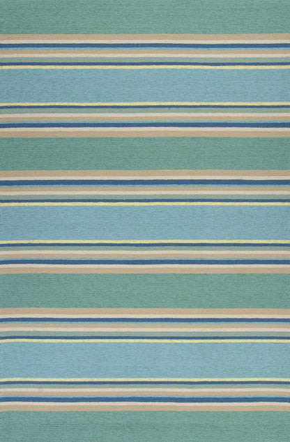 Kas Harbor 4230 Ocean Indoor/Outdoor Hand Hooked Rug