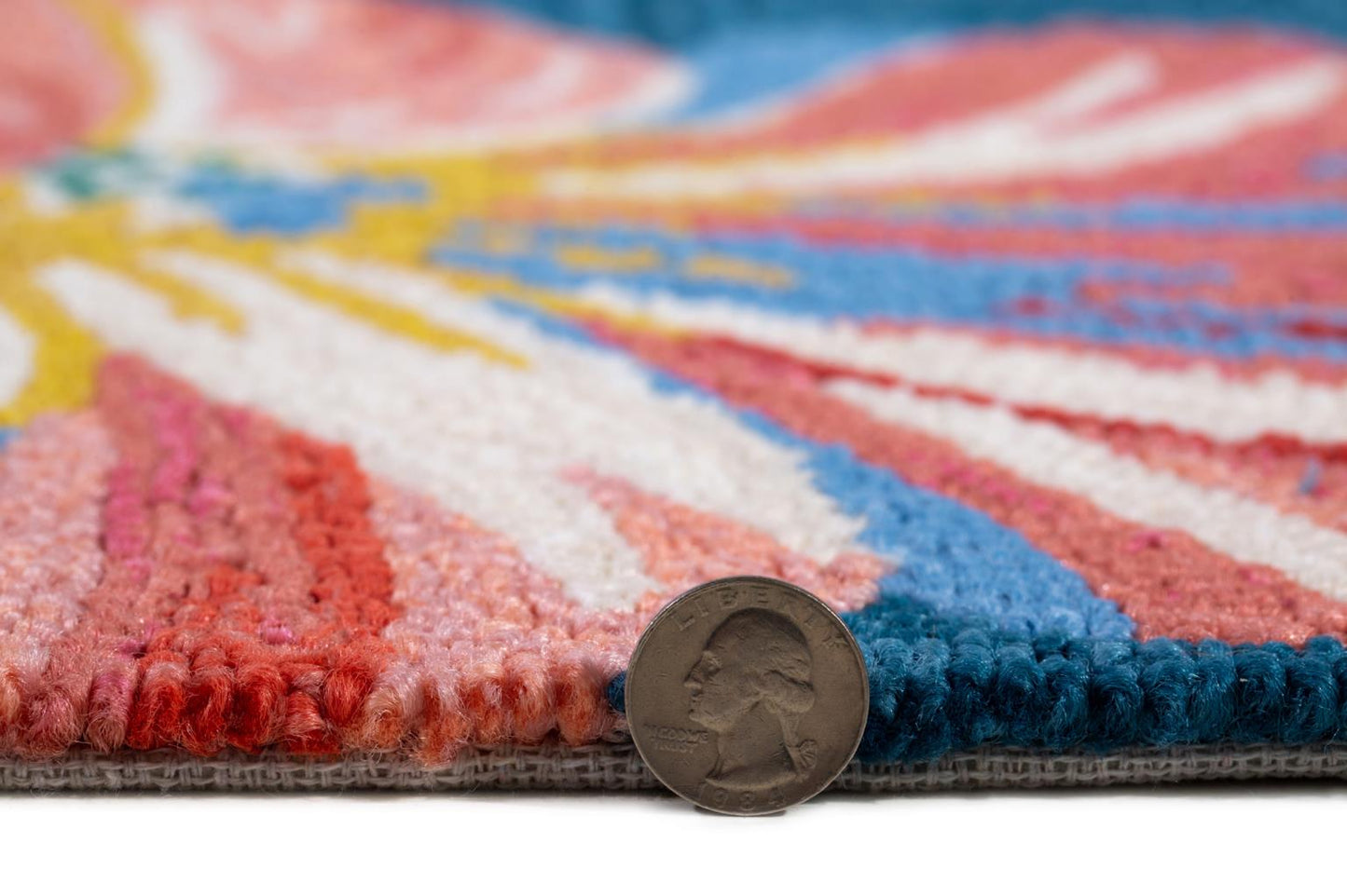 Kas Harbor 4250 Blue Indoor/Outdoor Hand Hooked Rug