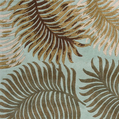 Kas Havana 2612 Aqua Florals & Tropicals Hand Tufted Rug