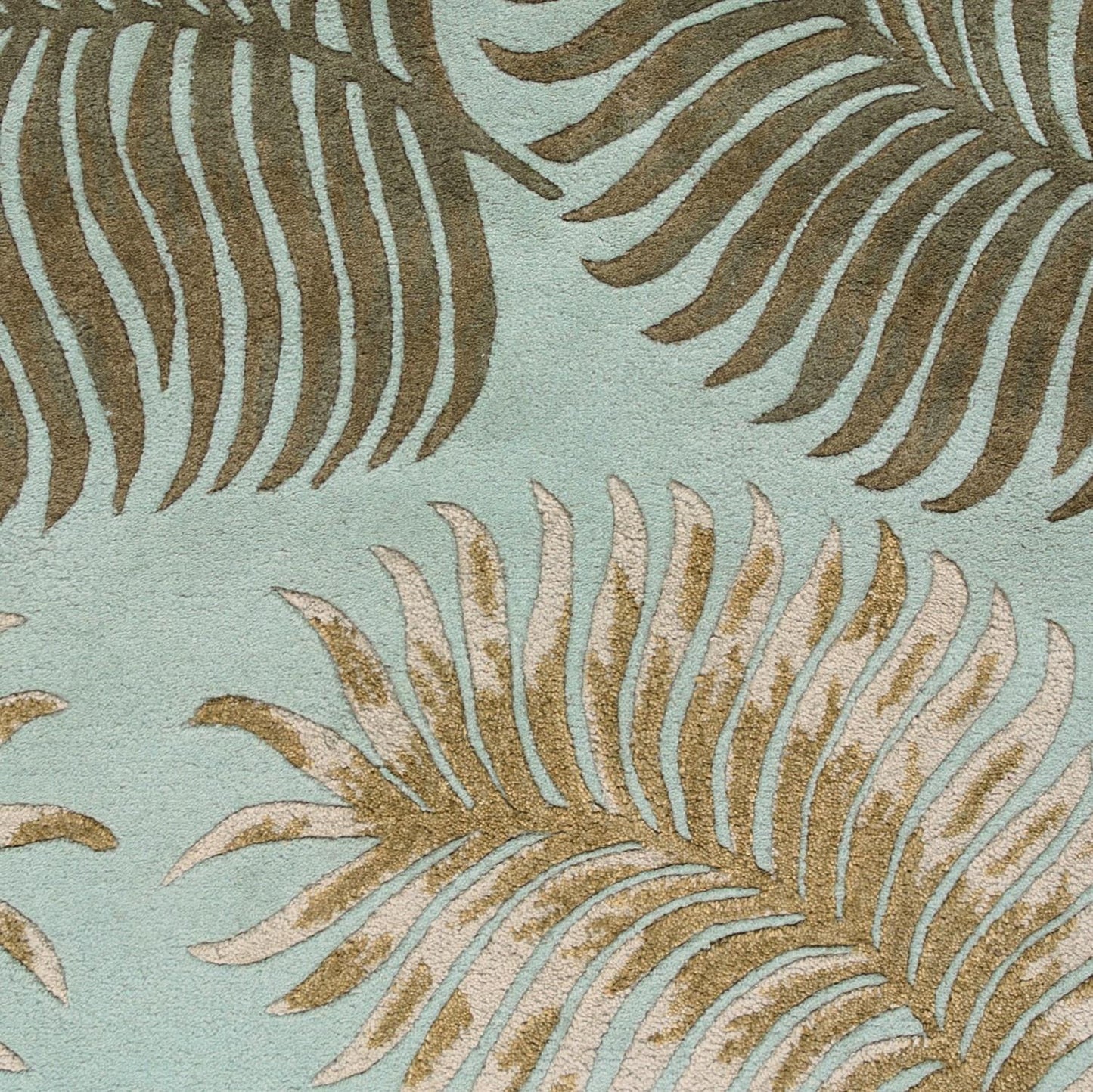Kas Havana 2612 Aqua Florals & Tropicals Hand Tufted Rug