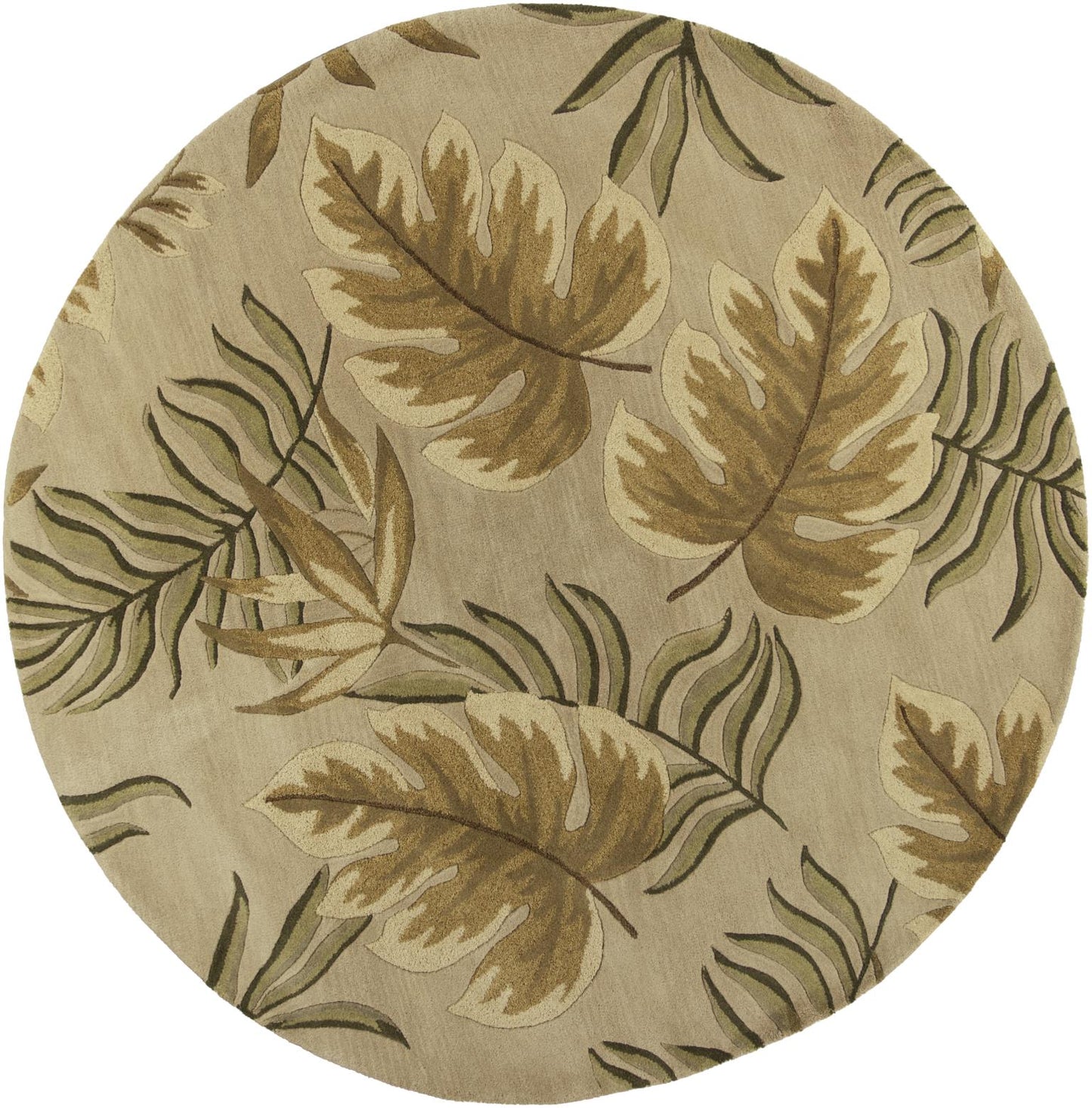 Kas Havana 2614 Sand Florals & Tropicals Hand Tufted Rug