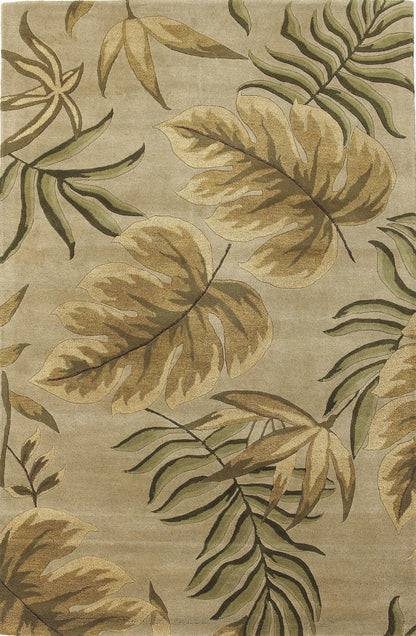 Kas Havana 2614 Sand Florals & Tropicals Hand Tufted Rug