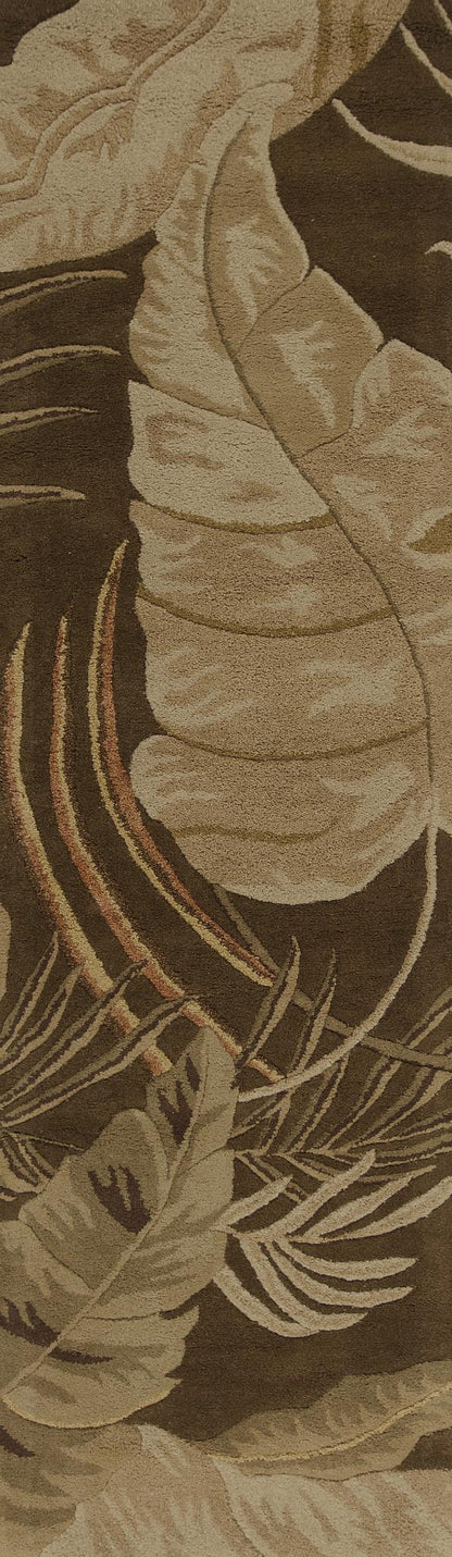 Kas Havana 2615 Mocha Florals & Tropicals Hand Tufted Rug