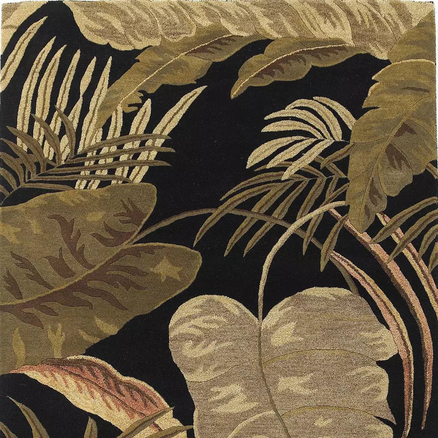 Kas Havana 2616 Midnight Florals & Tropicals Hand Tufted Rug