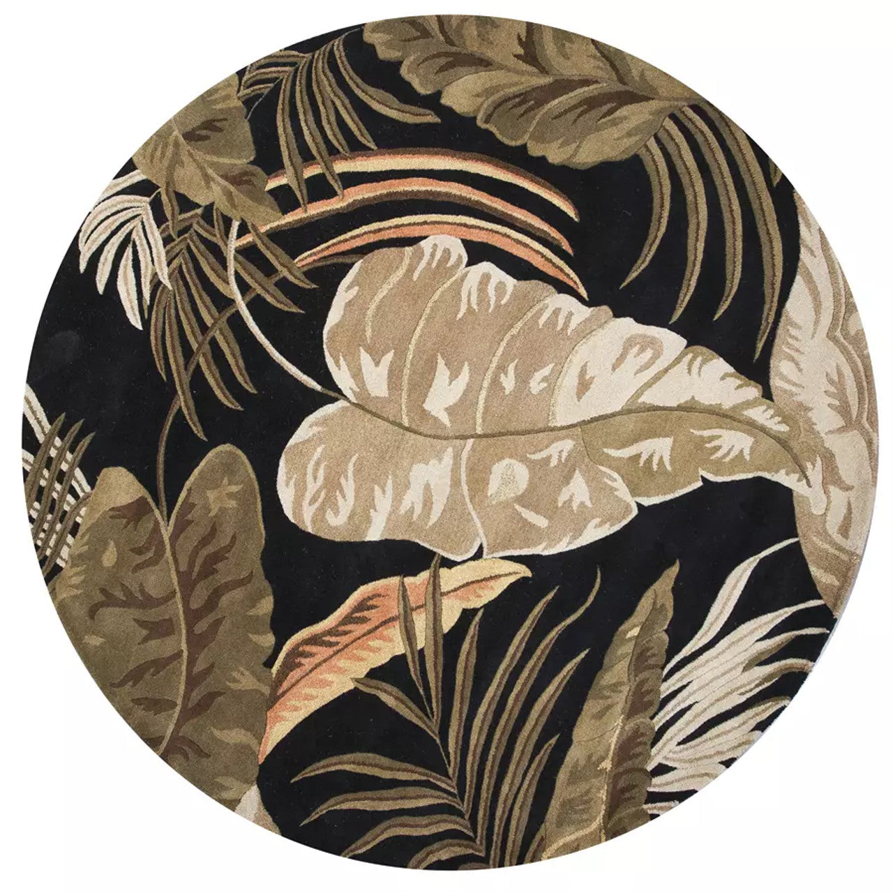 Kas Havana 2616 Midnight Florals & Tropicals Hand Tufted Rug