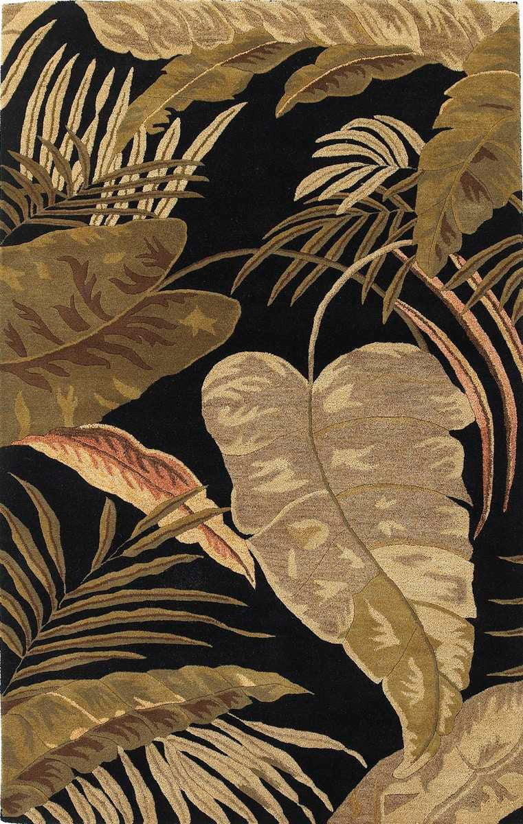 Kas Havana 2616 Midnight Florals & Tropicals Hand Tufted Rug