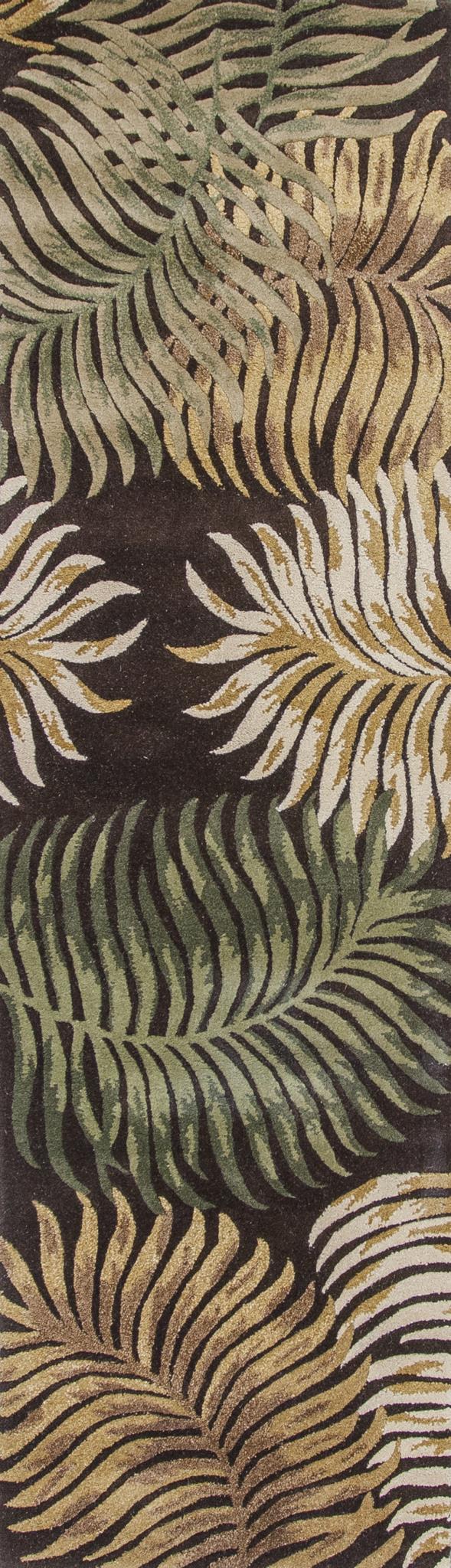 Kas Havana 2617 Espresso Florals & Tropicals Hand Tufted Rug