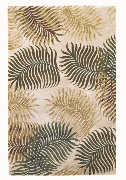 Kas Havana 2622 Natural Florals & Tropicals Hand Tufted Rug