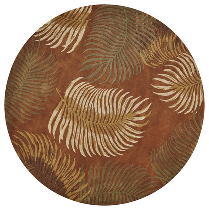 Kas Havana 2623 Rust Florals & Tropicals Hand Tufted Rug