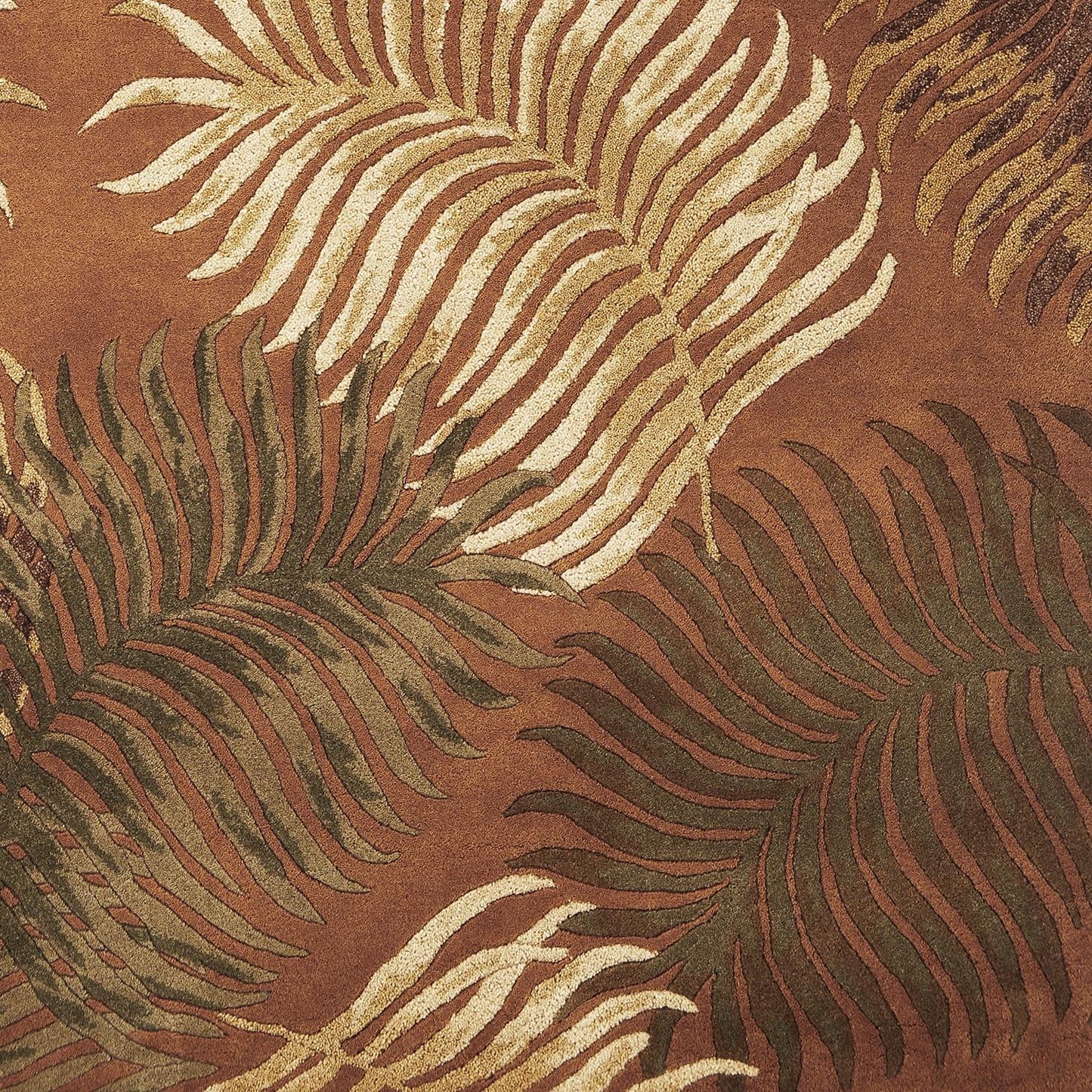 Kas Havana 2623 Rust Florals & Tropicals Hand Tufted Rug