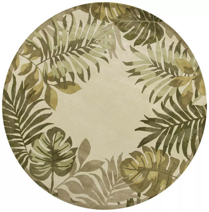 Kas Havana 2635 Ivory Florals & Tropicals Hand Tufted Rug