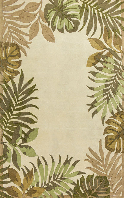 Kas Havana 2635 Ivory Florals & Tropicals Hand Tufted Rug