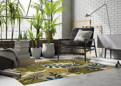Kas Havana 2637 Ivory Florals & Tropicals Hand Tufted Rug