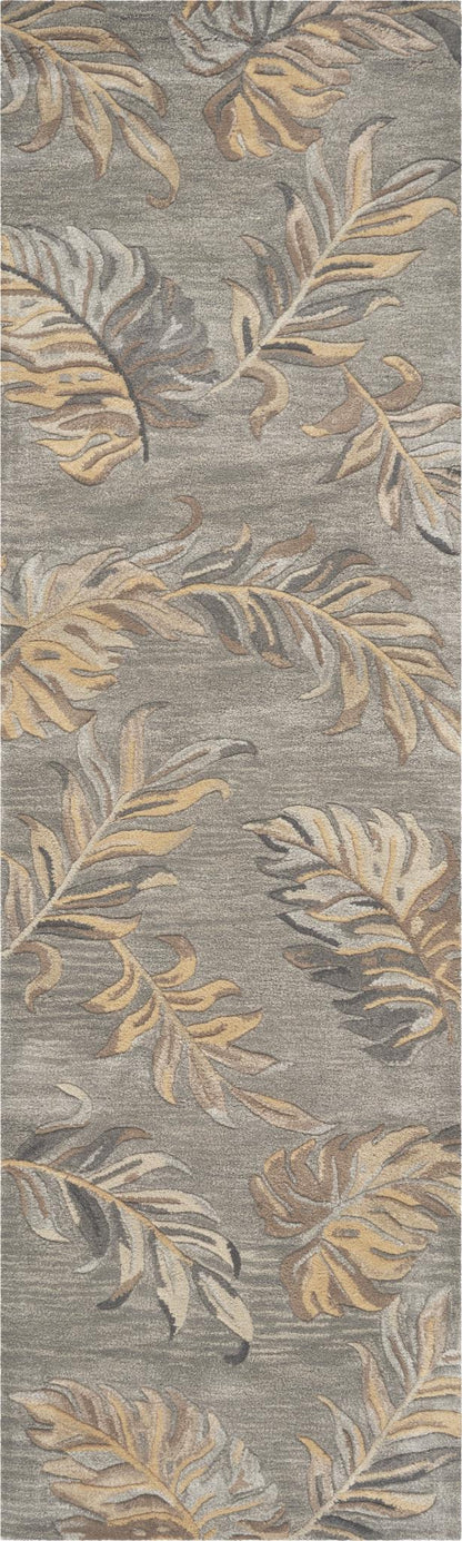 Kas Havana 2639 Grey Florals & Tropicals Hand Tufted Rug