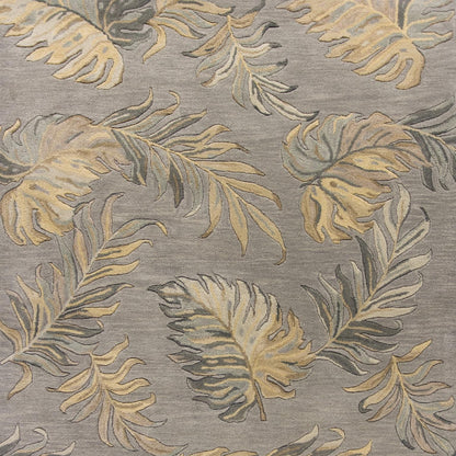 Kas Havana 2639 Grey Florals & Tropicals Hand Tufted Rug