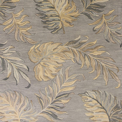 Kas Havana 2639 Grey Florals & Tropicals Hand Tufted Rug