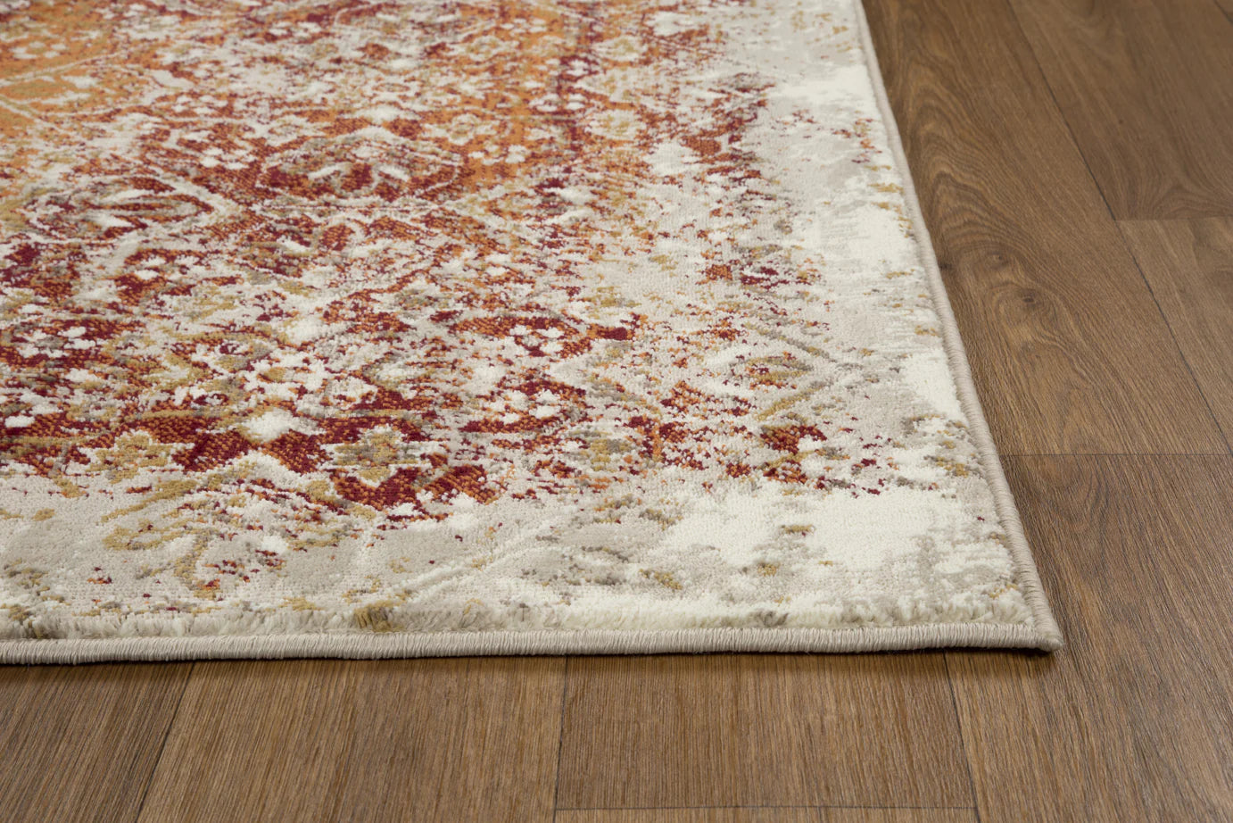 Kas Heritage 9373 Ivory Rust Transitional Machine Woven Rug