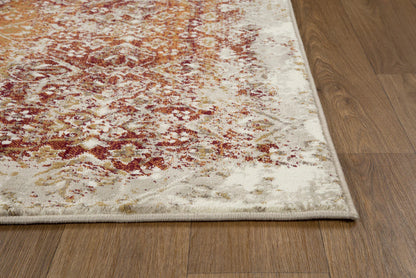 Kas Heritage 9373 Ivory Rust Transitional Machine Woven Rug