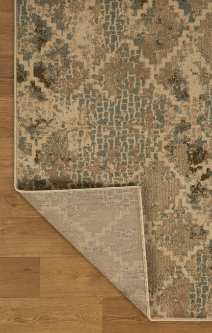 Kas Heritage 9376 Ivory Blue Transitional Machine Woven Rug