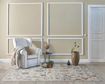 Kas Hudson 2460 Ivory Transitional Hand Tufted Rug