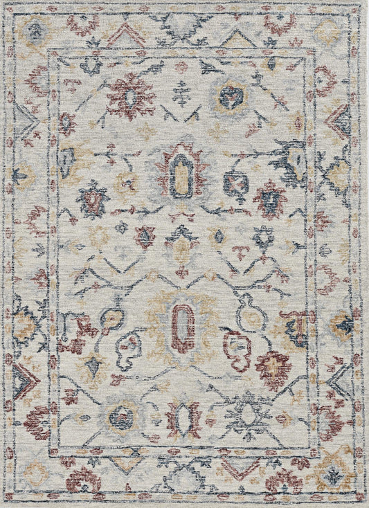 Kas Hudson 2460 Ivory Transitional Hand Tufted Rug