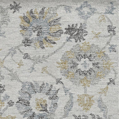 Kas Hudson 2461 Ivory Transitional Hand Tufted Rug