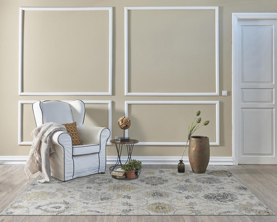 Kas Hudson 2461 Ivory Transitional Hand Tufted Rug