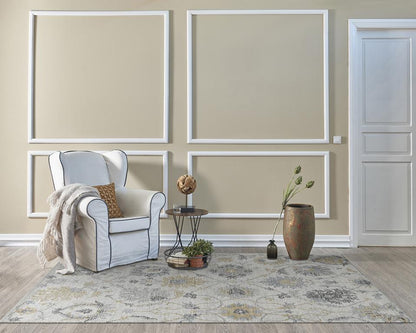 Kas Hudson 2461 Ivory Transitional Hand Tufted Rug
