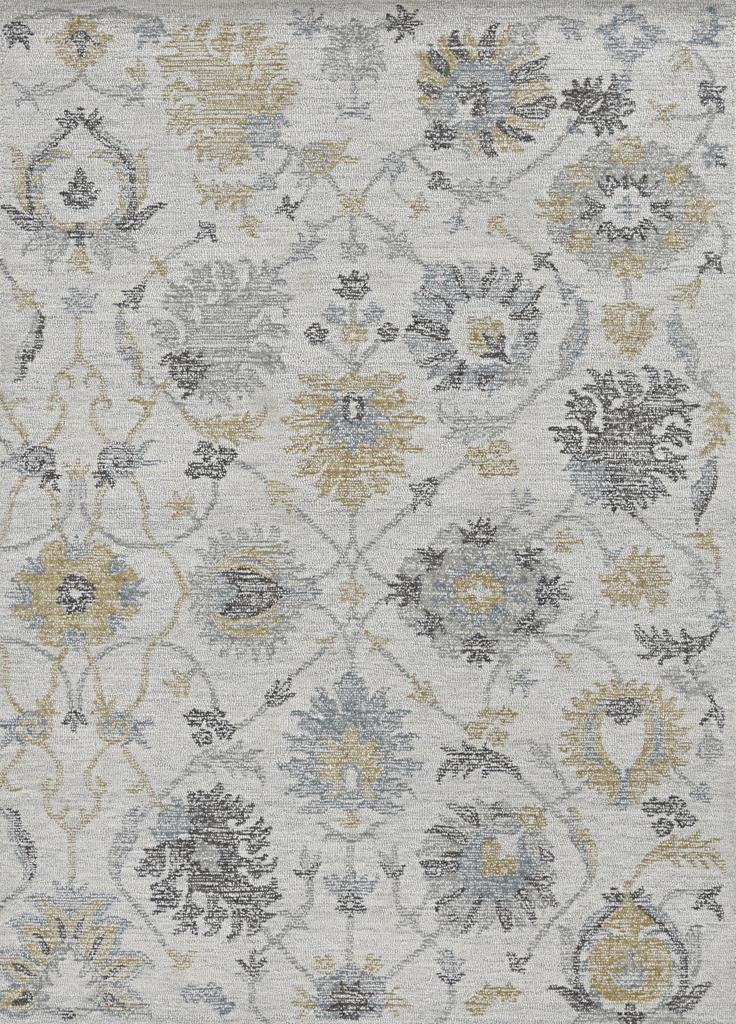 Kas Hudson 2461 Ivory Transitional Hand Tufted Rug