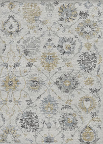 Kas Hudson 2461 Ivory Transitional Hand Tufted Rug
