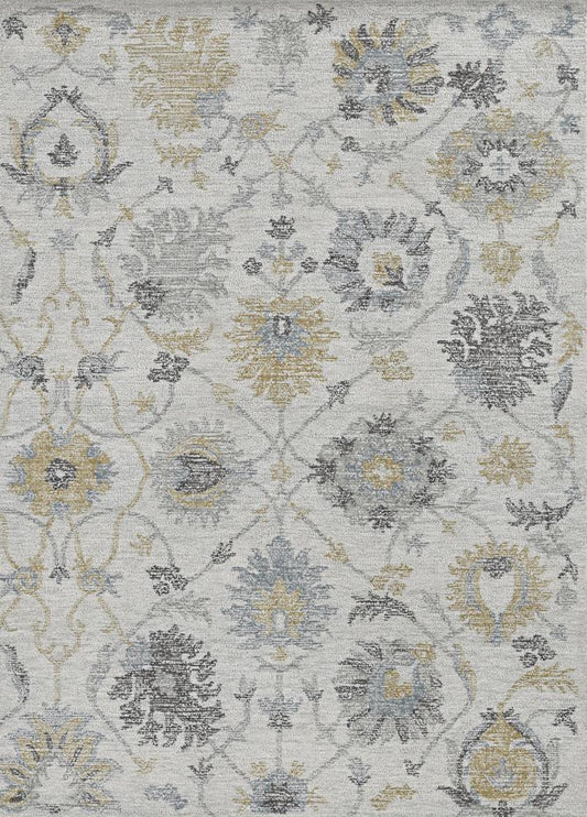 Kas Hudson 2461 Ivory Transitional Hand Tufted Rug