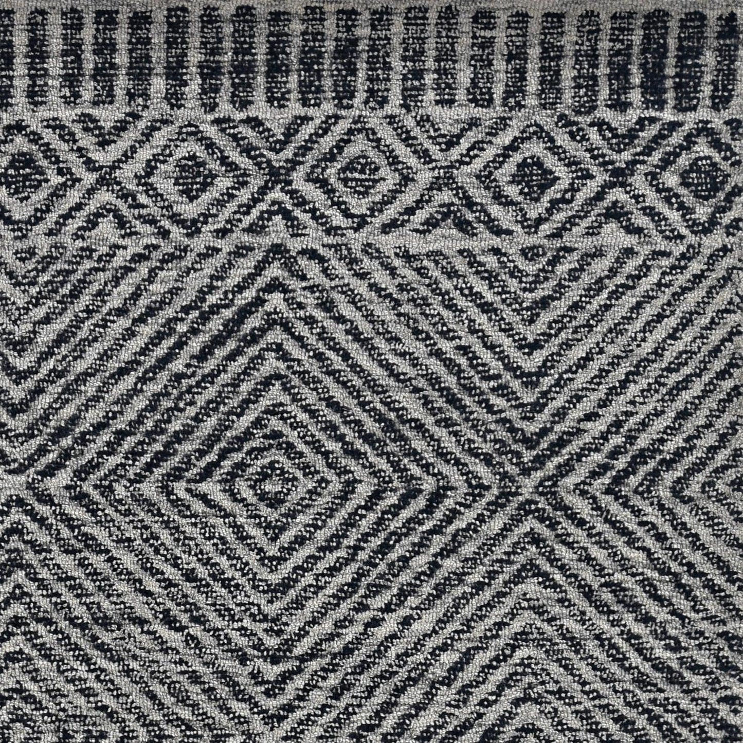 Kas Hudson 2463 Grey Black Transitional Hand Tufted Rug
