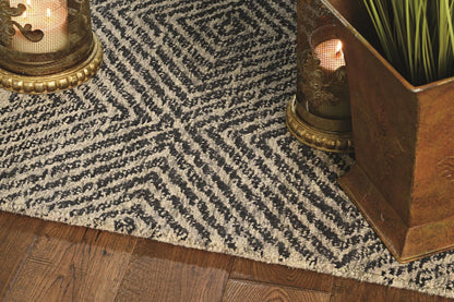 Kas Hudson 2463 Grey Black Transitional Hand Tufted Rug