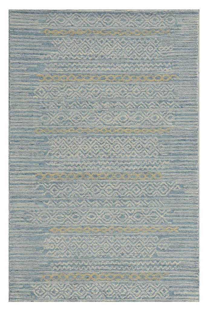 Kas Hudson 2466 Blue Transitional Hand Tufted Rug