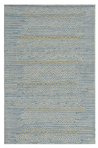 Kas Hudson 2466 Blue Transitional Hand Tufted Rug