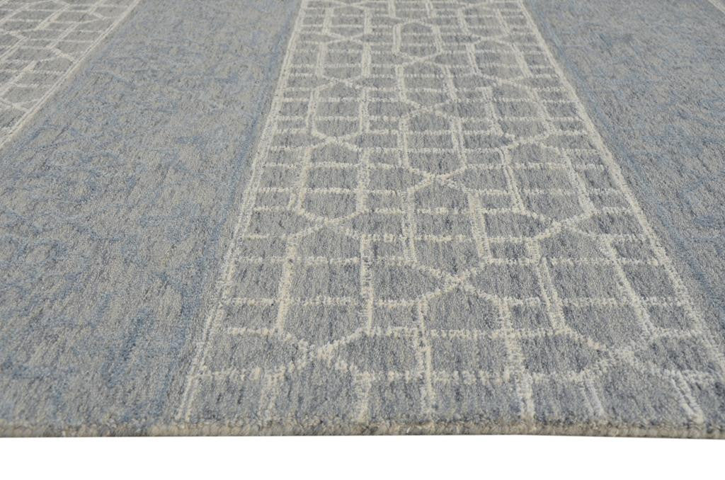 Kas Hudson 2467 Blue Grey Transitional Hand Tufted Rug