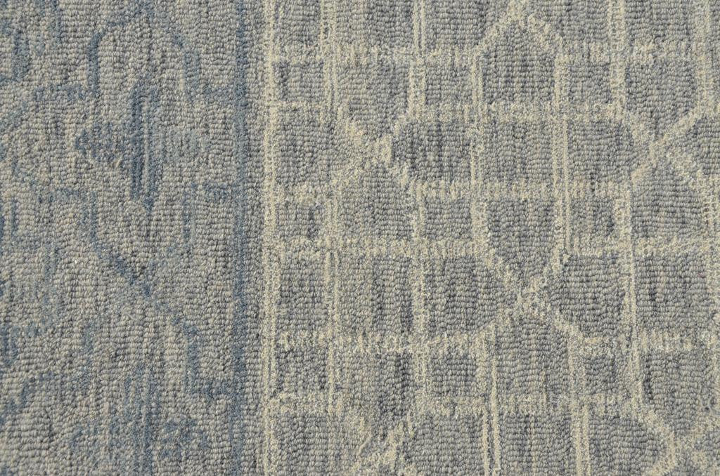 Kas Hudson 2467 Blue Grey Transitional Hand Tufted Rug