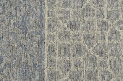 Kas Hudson 2467 Blue Grey Transitional Hand Tufted Rug