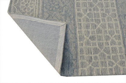 Kas Hudson 2467 Blue Grey Transitional Hand Tufted Rug