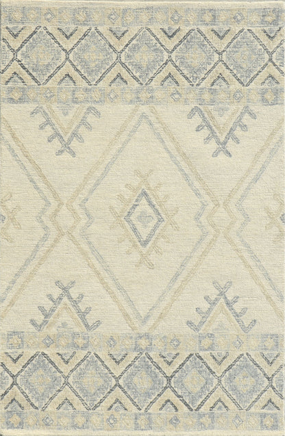 Kas Hudson 2468 Ivory Taupe Transitional Hand Tufted Rug