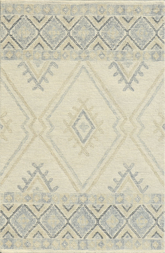 Kas Hudson 2468 Ivory Taupe Transitional Hand Tufted Rug