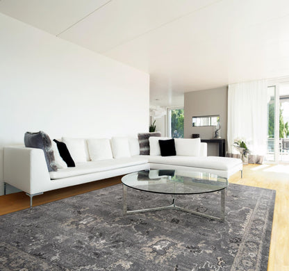 Kas Hue 4708 Grey Traditional Machine Woven Rug